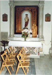 inside the wee Church of St. Nicoli' Castelvecchio Pascoli, Barga, Tuscany