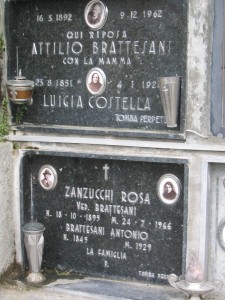 Brattisani graves in Borgo Val di Tori