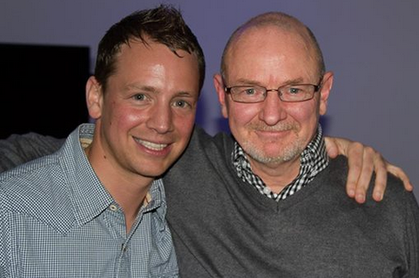 Bradley with dad Carson