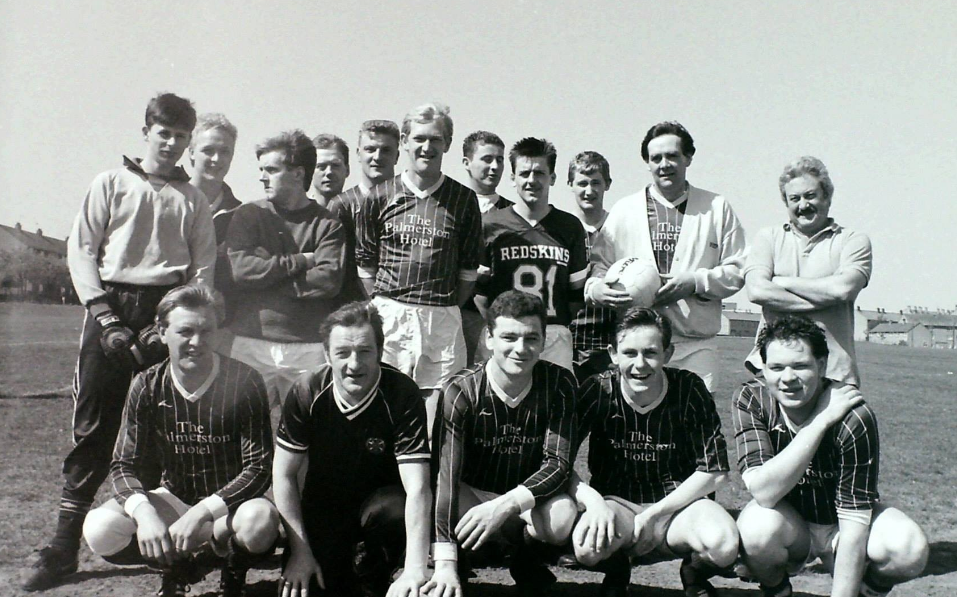 Graham with his fitbaw team