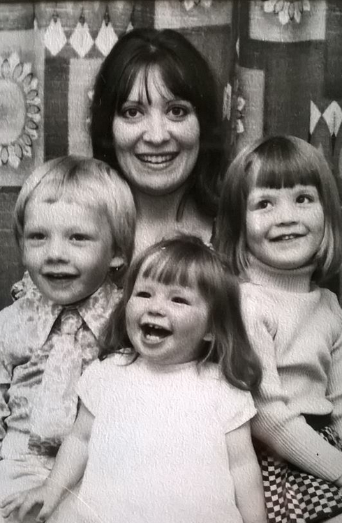 Priscilla with her children